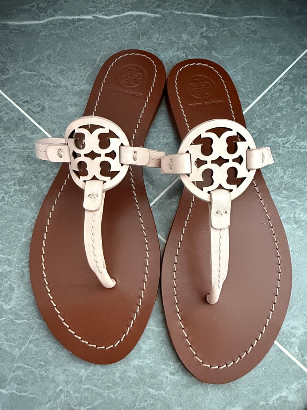 Tory Burch Leather Thong Sandals - Picture 2 of 2